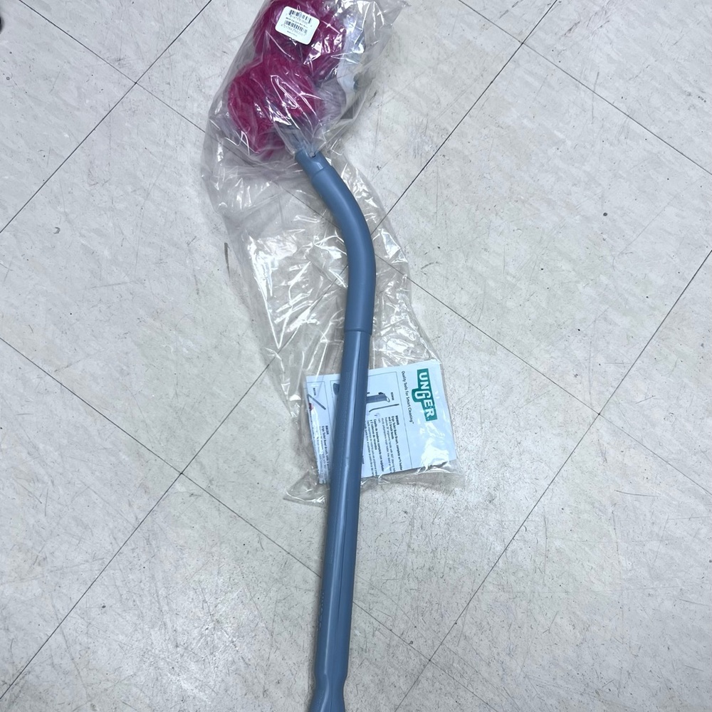 $35 NEW Unger BBCOR 26" Ergo Gray and Red Toilet Brush Set NEW ❤️